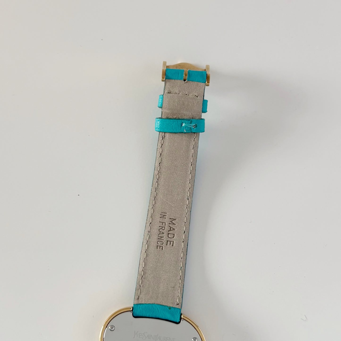 Yves Saint Laurent 1990s Hear Shaped Gold Plated Watch