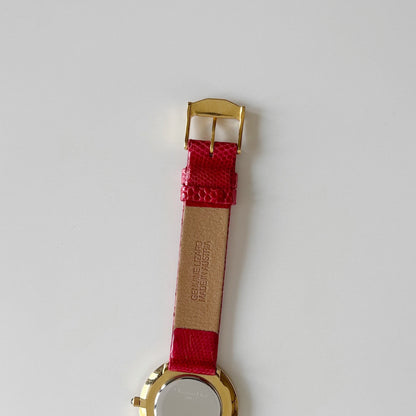 Dior 1990s Round Dial Gold Plated Watch