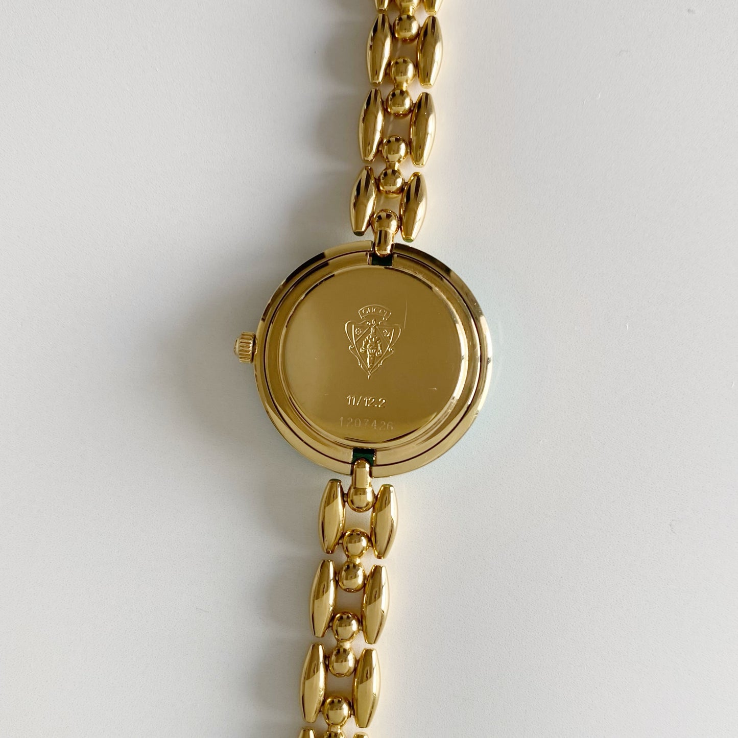 Gucci 1990s Interchangeable Bezel Gold Plated Watch with 6 bezels, case (160mm)