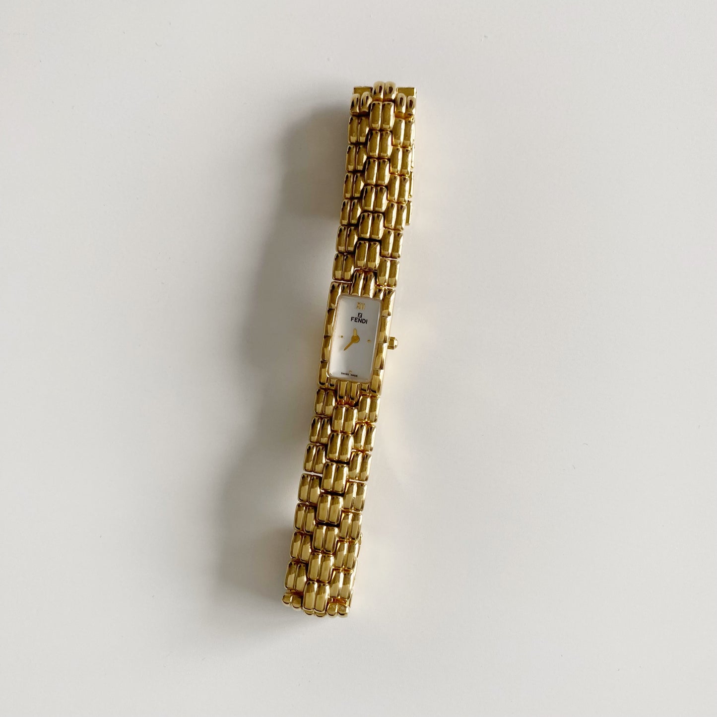 Fendi 1990s Gold Plated Watch