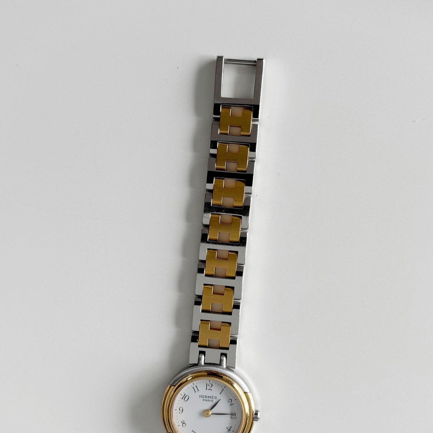 Hermes 1990s Windsor Two Tone Watch