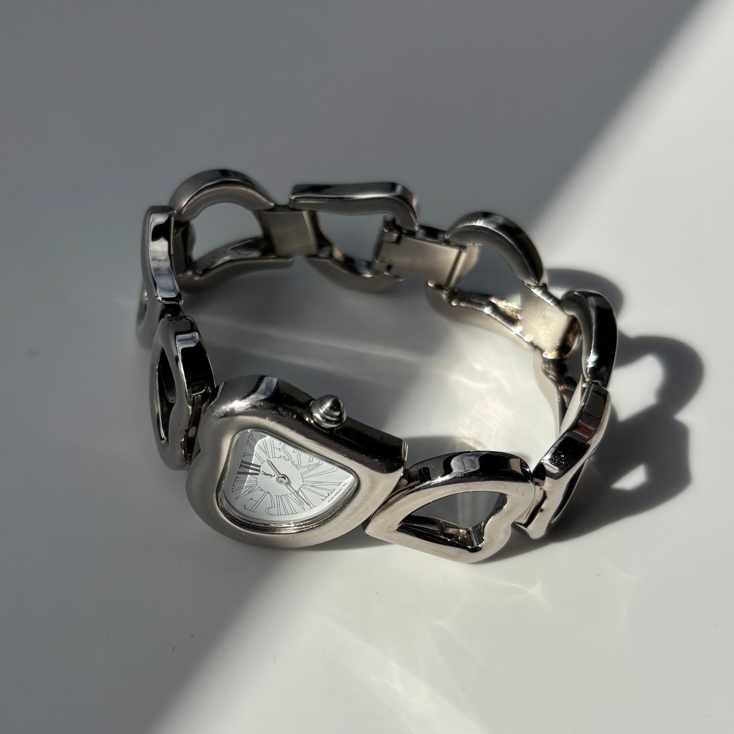 Yves Saint Laurent 1990s Heart shaped Watch