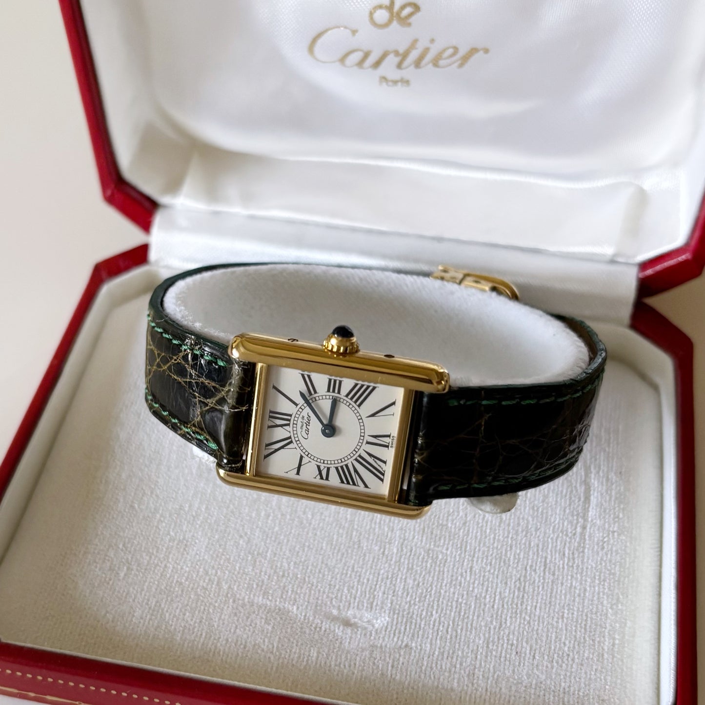 Cartier 1990s Must de Tank Opaline Watch (SM)