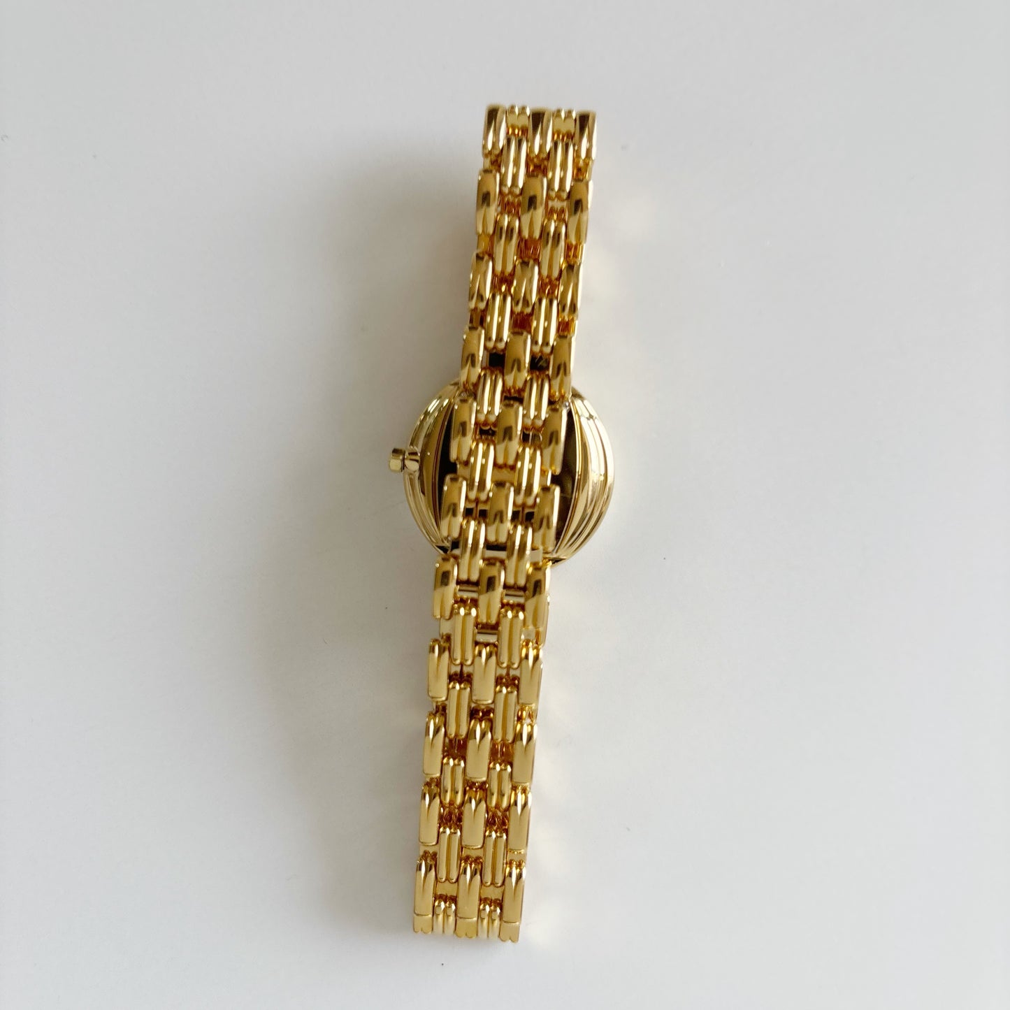 Dior 1990s Round Gold Dial Gold Plated Watch