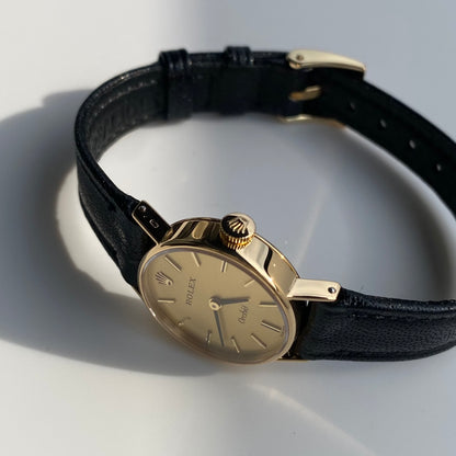 Rolex 1975 Orchid 18K Case Manual Wind Watch