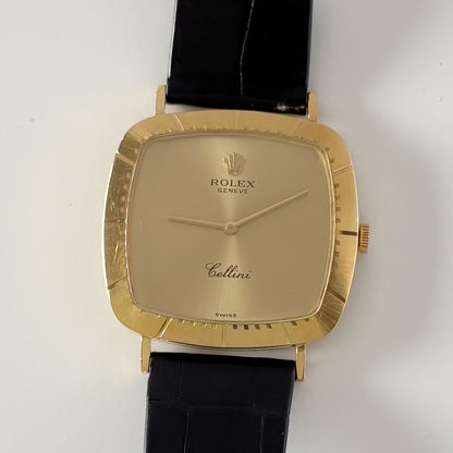 Rolex 1975 Cellini 18K Case Manual Wind Watch