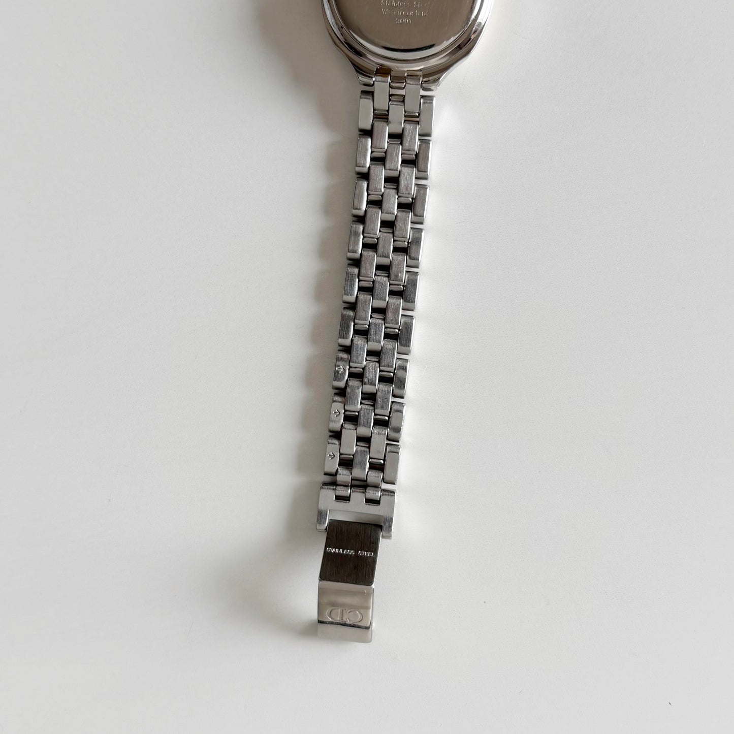Dior 1990s Date Round Dial Two Tone Watch