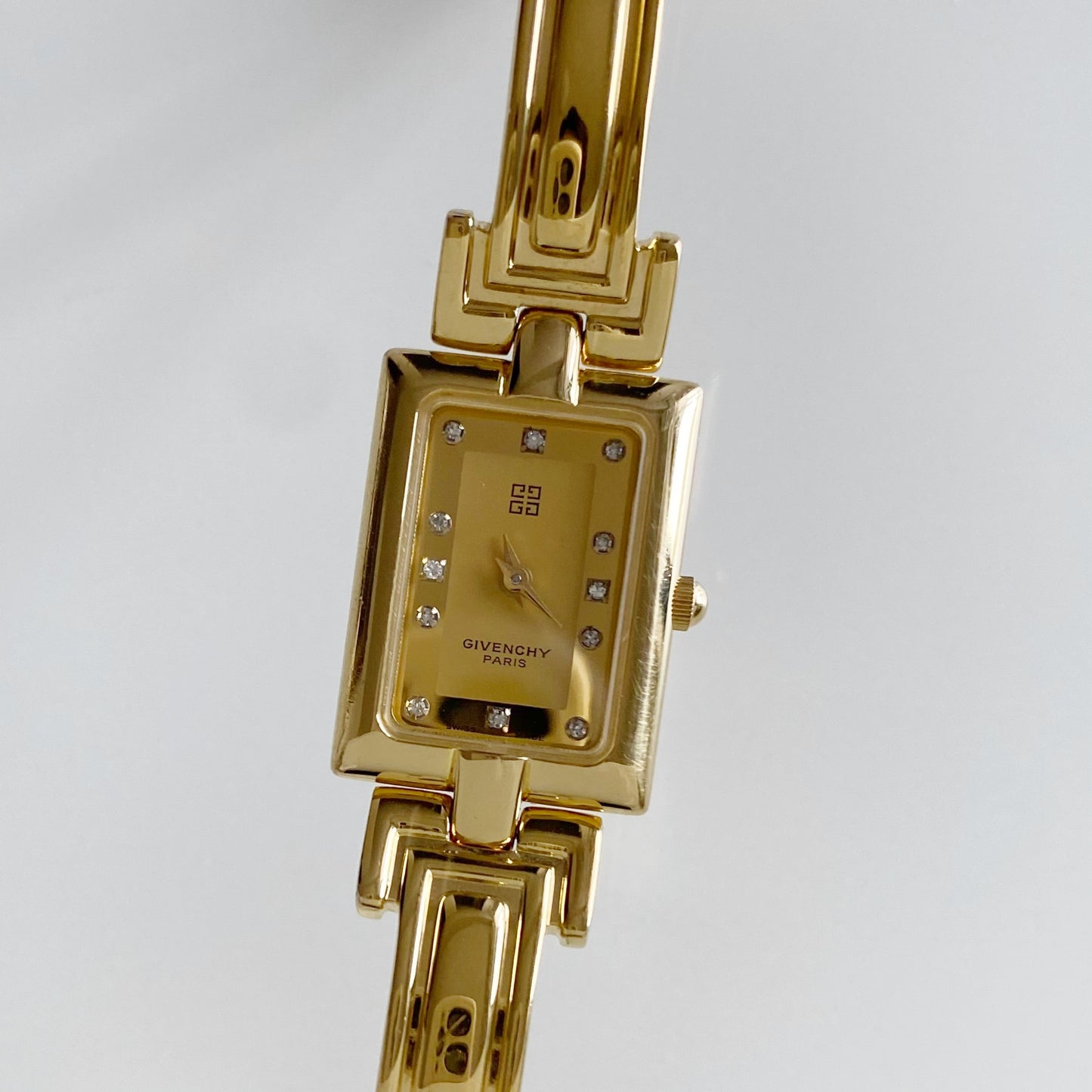 Givenchy 1990s Gold Plated Bangle Watch