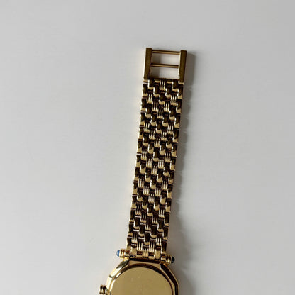 Dior 1990s Octagon Dial Gold Plated Watch