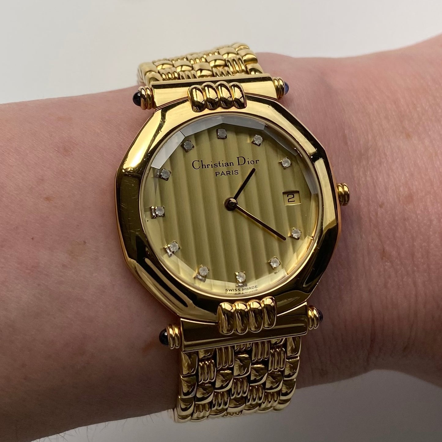 Dior 1990s Gold Plated Watch