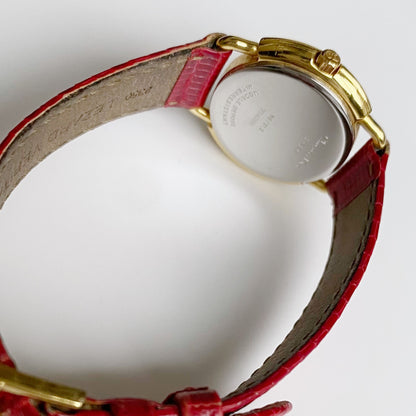 Dior 1990s Seashell Dial Round Watch