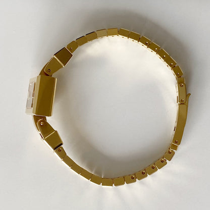 Gucci 1990s Seashell G Dial Gold Plated Watch