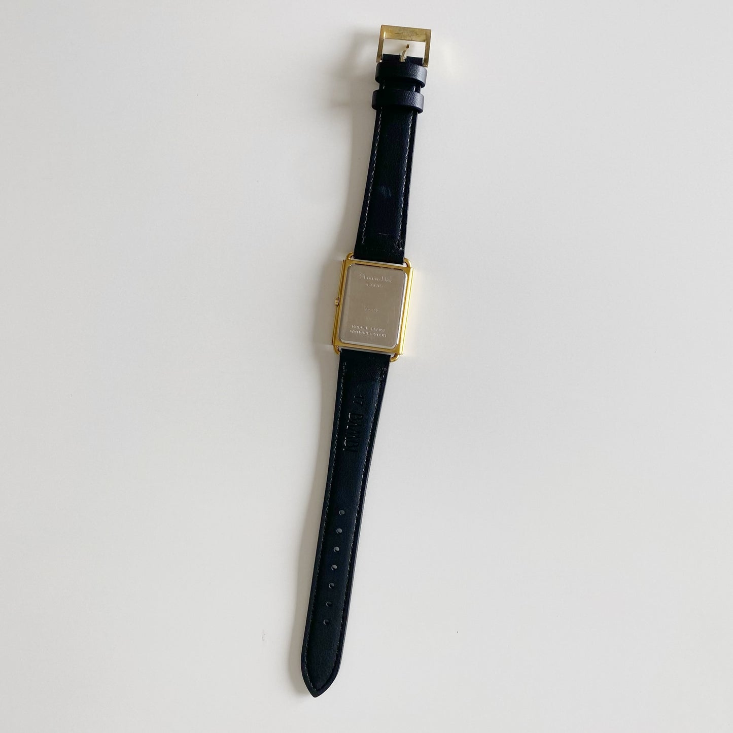 Dior 1990s Gold Plated Tank Watch (Large)