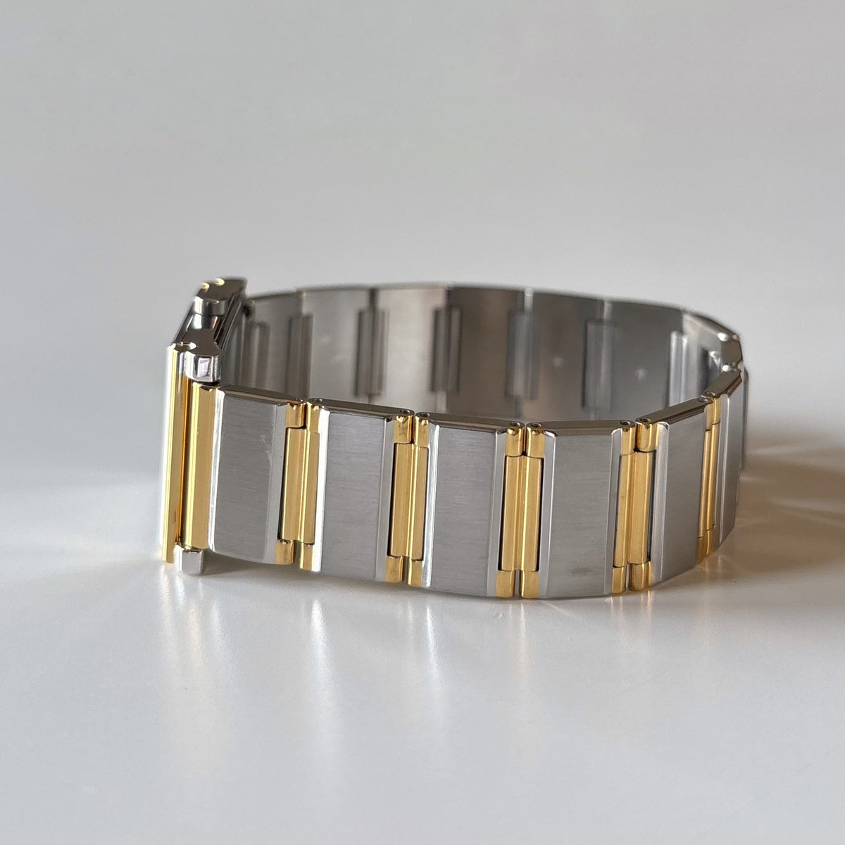 Yves Saint Laurent Square Dial Gold Plated Two Tone Watch