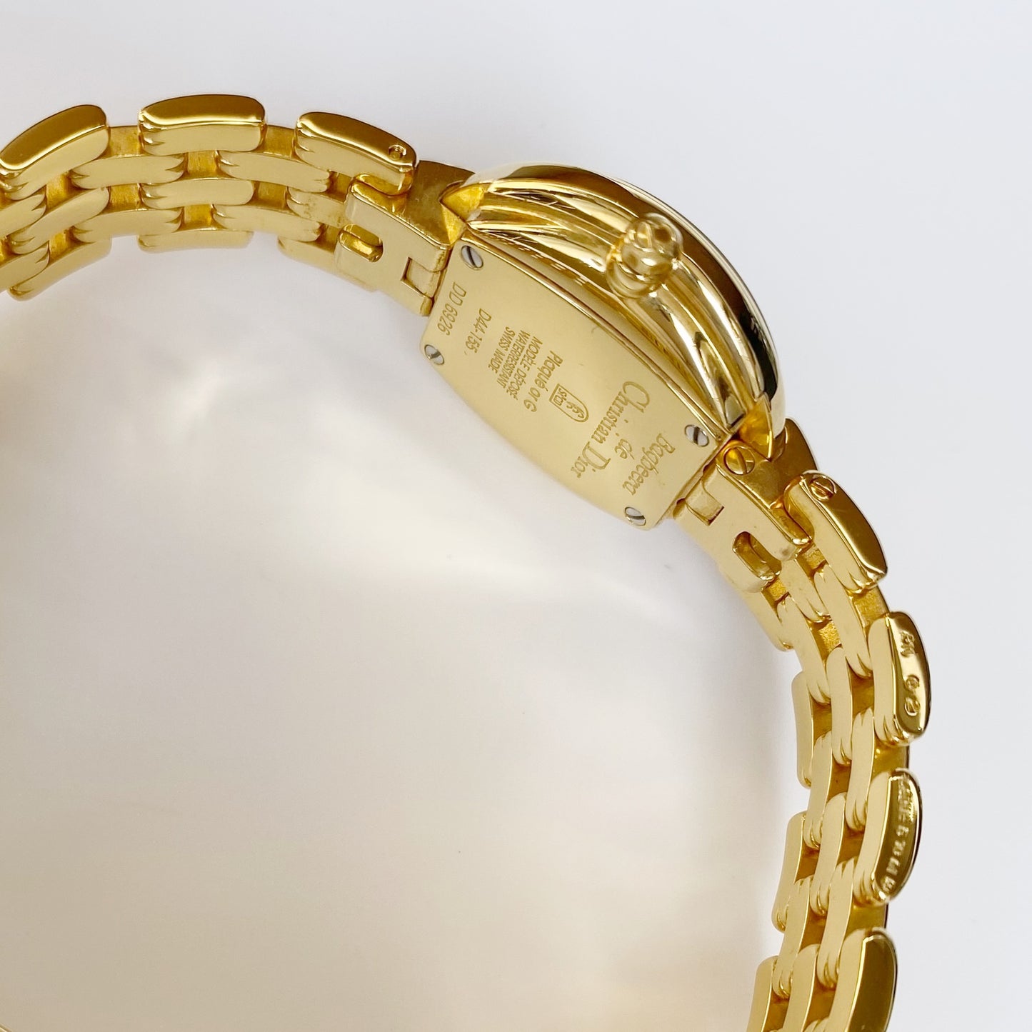 Dior 1990s Bagheera Gold Plated Round Watch