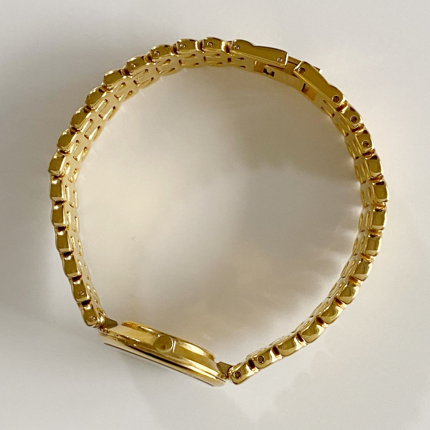 Dior 1990s Seashell Dial Gold Plated Watch