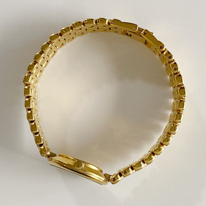Dior 1990s Seashell Dial Gold Plated Watch