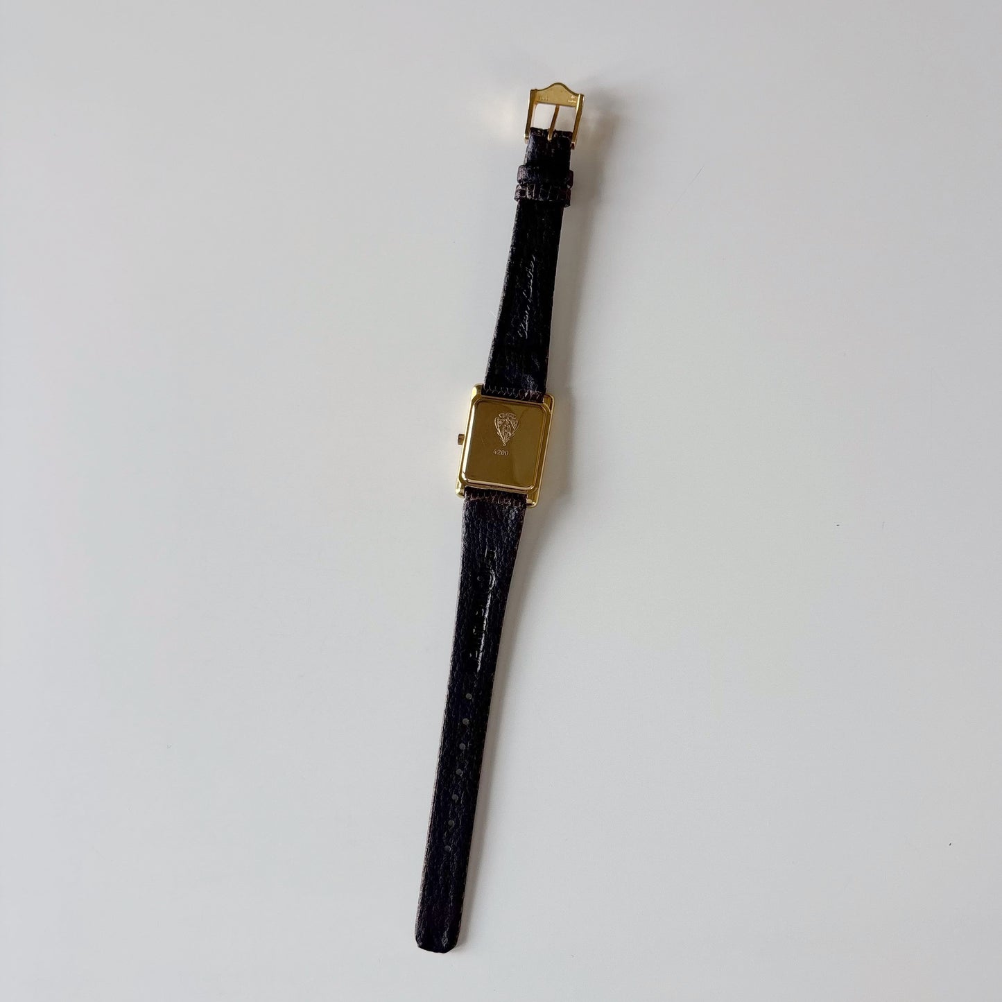 Gucci 1990s Tank Gold Plated Watch