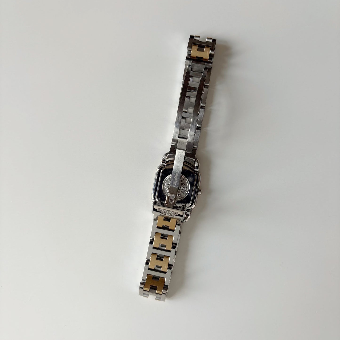 Hermes 1990s Rallye Two Tone Gold Plated Watch
