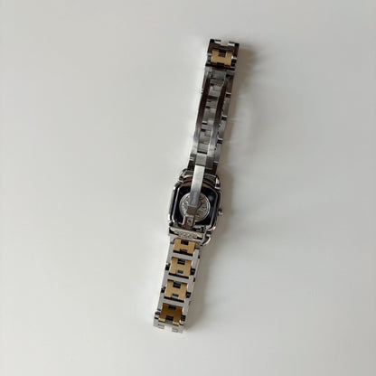 Hermes 1990s Rallye Two Tone Gold Plated Watch