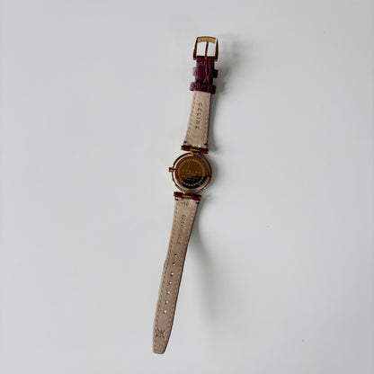 Celine Early 2000s  Round Dial Gold Plated Watch