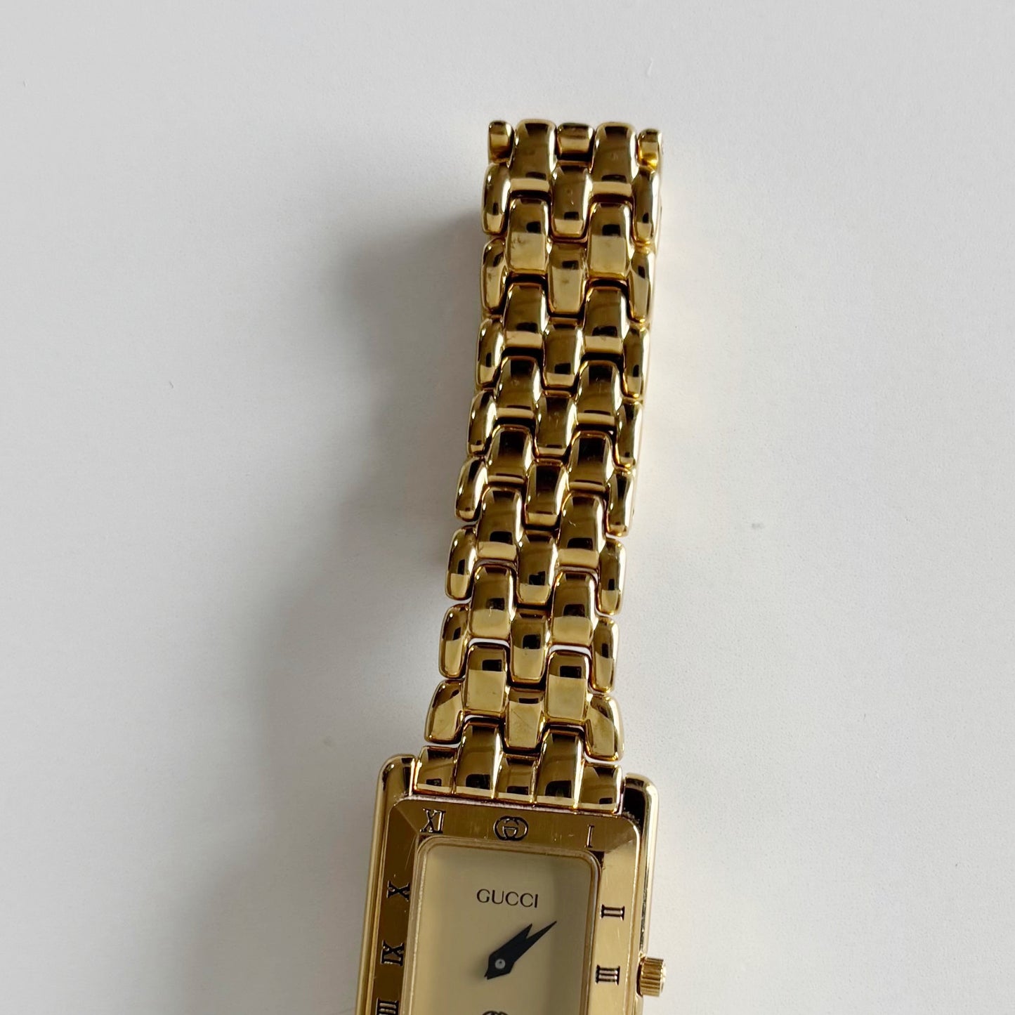 Gucci 1990s Tank Gold Plated Watch