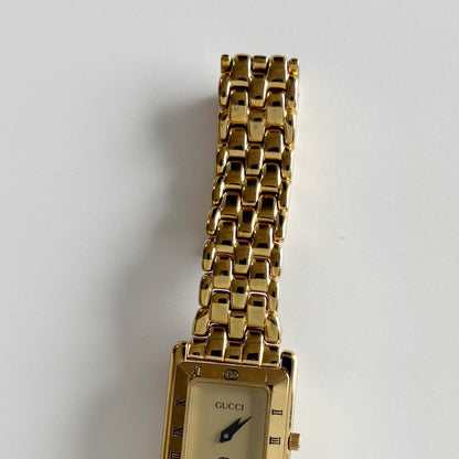 Gucci 1990s Tank Gold Plated Watch