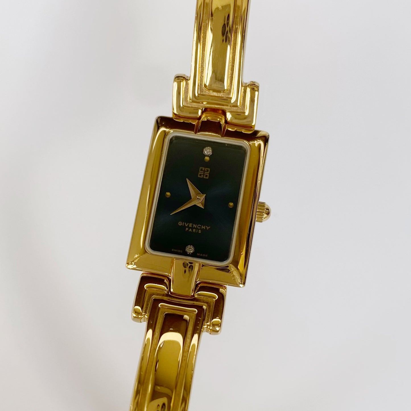 Givenchy 1990s Gold Plated Bangle Watch