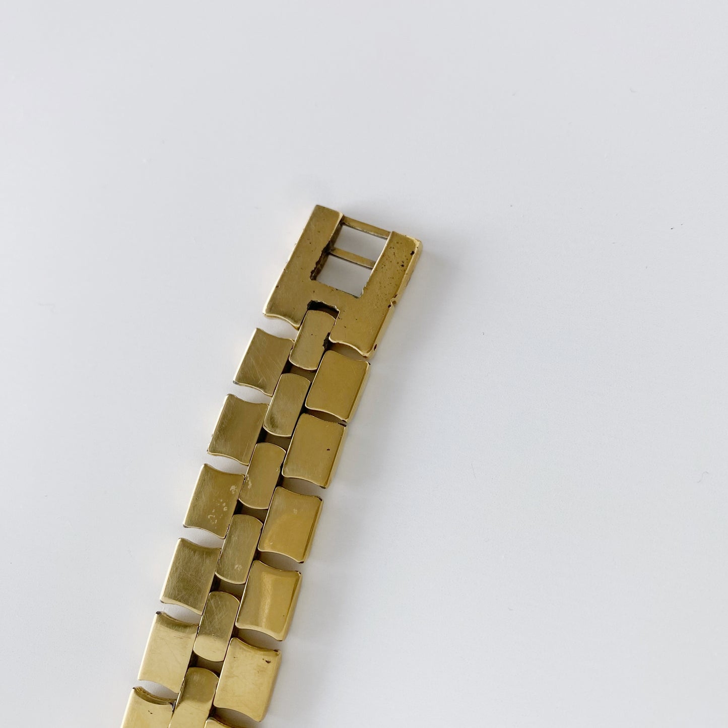 Fendi 1990s Navy Dial Gold Plated Watch