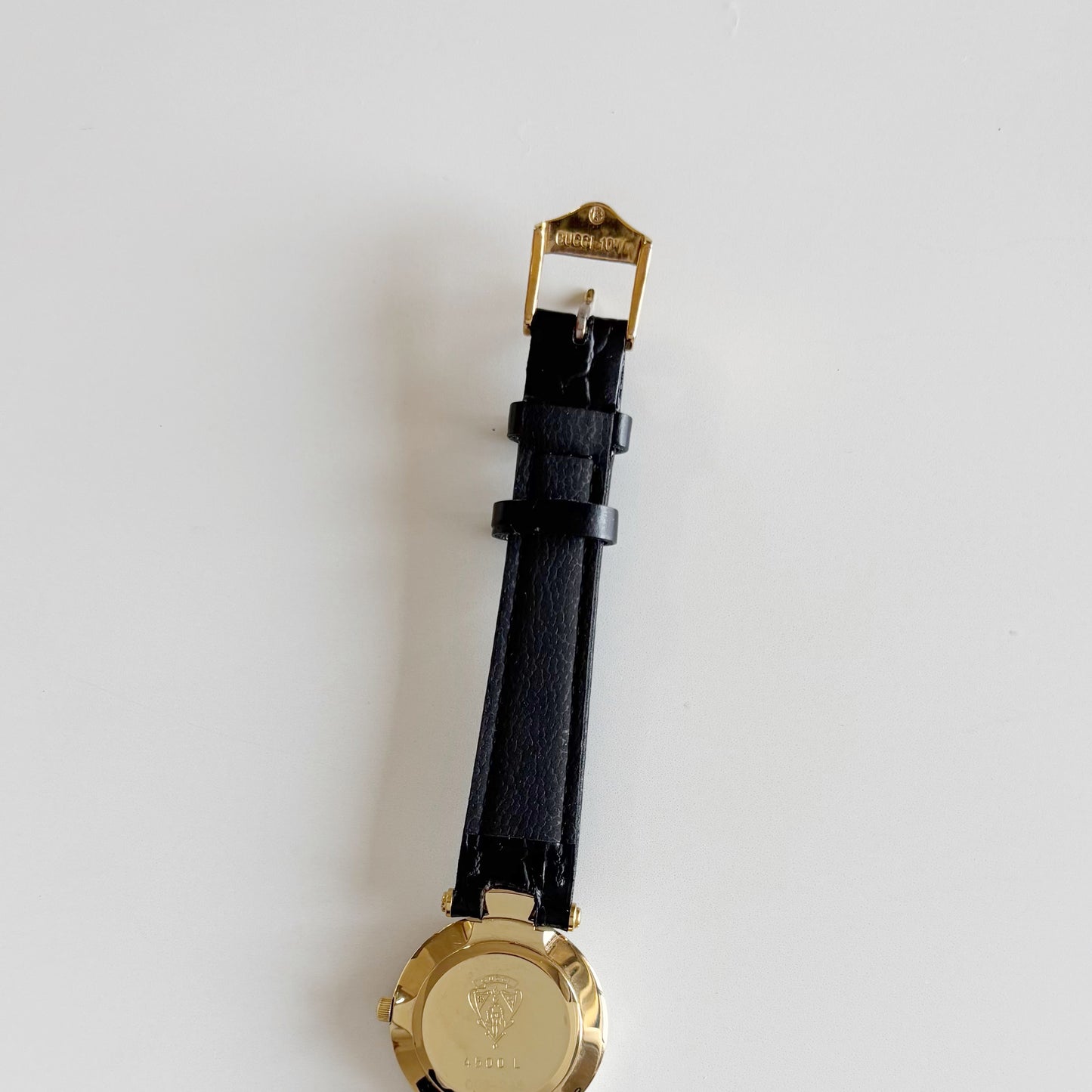Gucci 1990s Round Dial Two Tone Watch