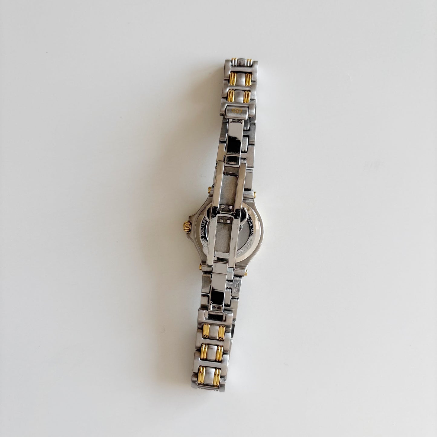 Gucci 1990s Date Round Dial Two Tone Watch