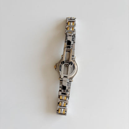 Gucci 1990s Date Round Dial Two Tone Watch
