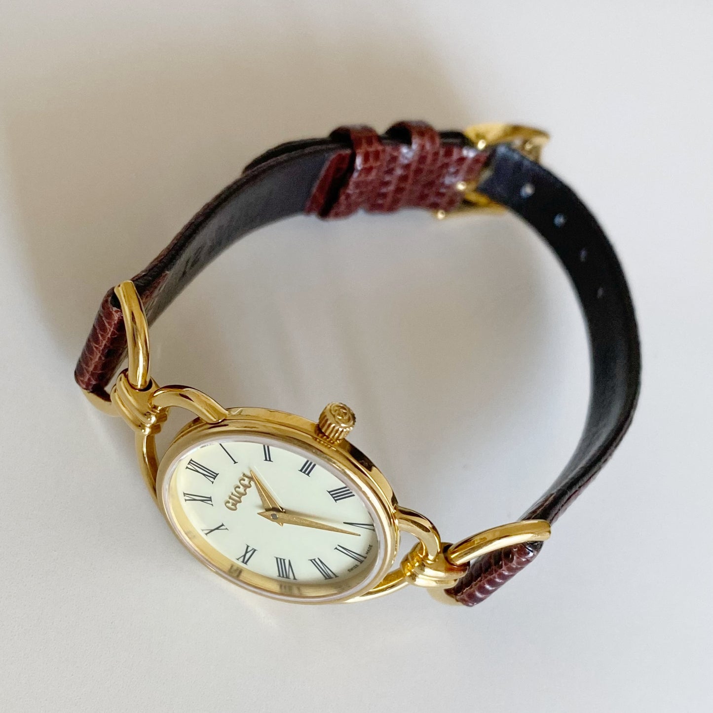 Gucci 1990s Horsebit Gold Plated Watch