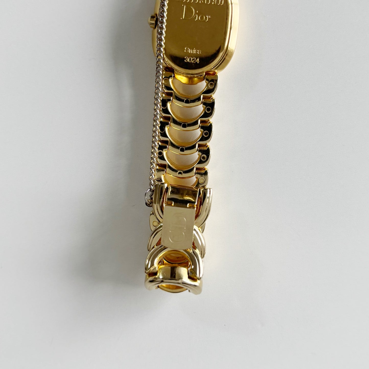 Dior 1990s Oval Gold Plated Watch