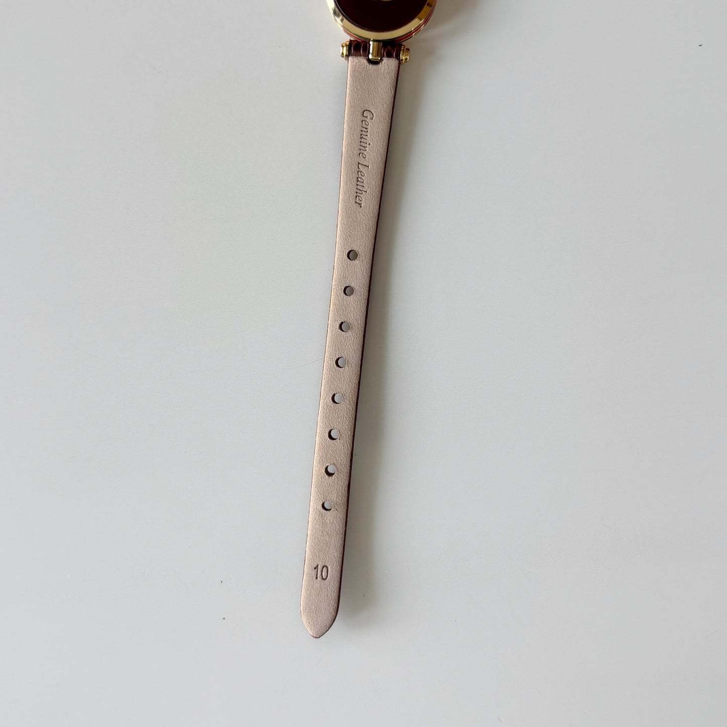 Gucci 1990s Round Dial Gold Plated Watch