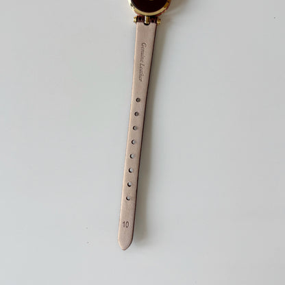 Gucci 1990s Round Dial Gold Plated Watch