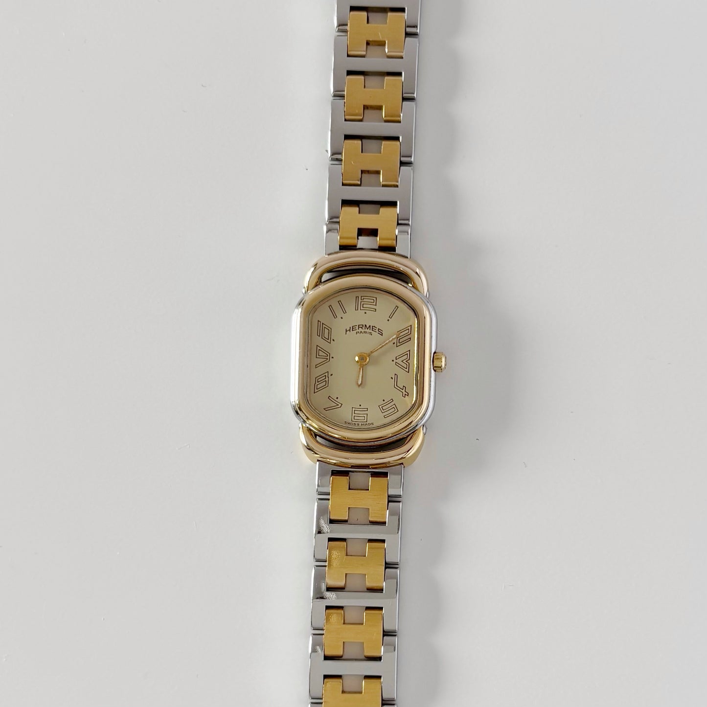 Hermes 1990s Rallye Two Tone Watch