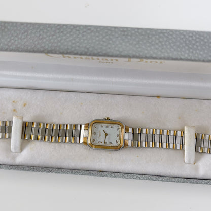 Dior 1990s Two Tone Watch