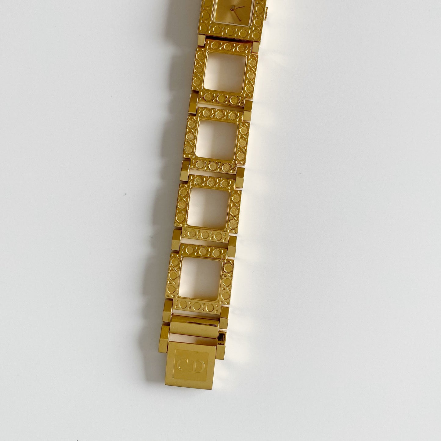 Dior Early 2000s La Parisienne Gold Plated Watch