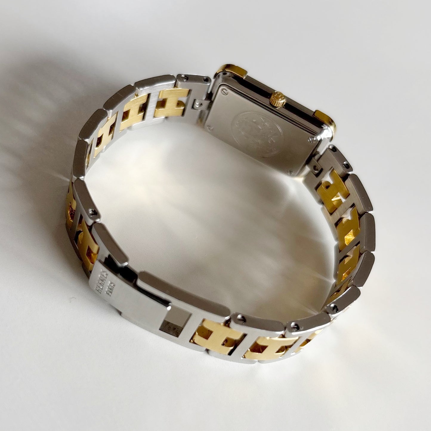 Hermes 1990s Croisier Two Tone Watch