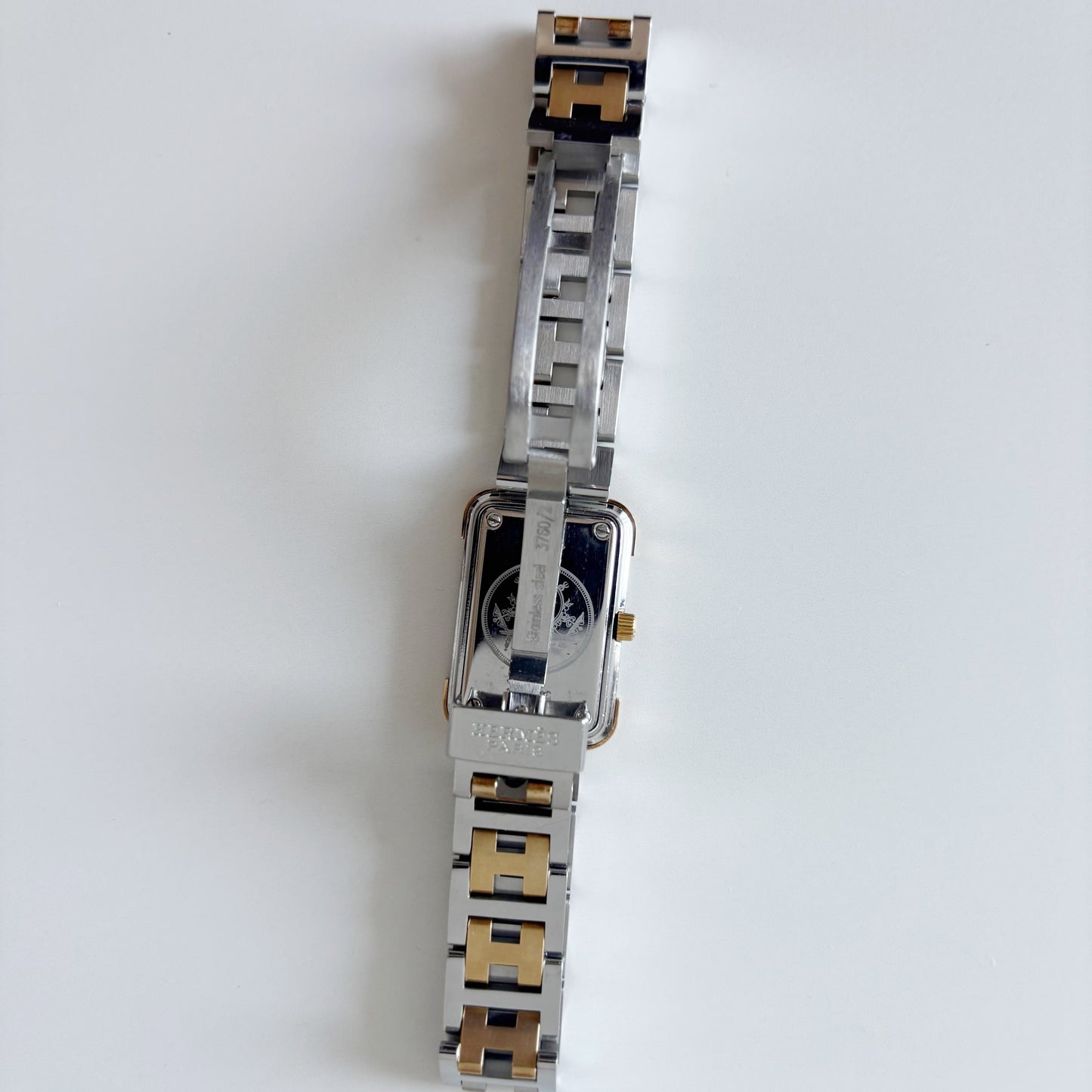 Hermes 1990s Croisier Two Tone Watch