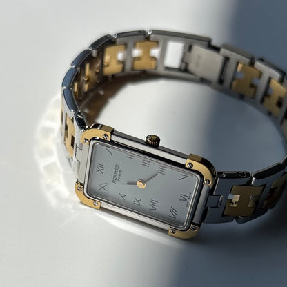 Hermes 1990s Croisier Two Tone Watch