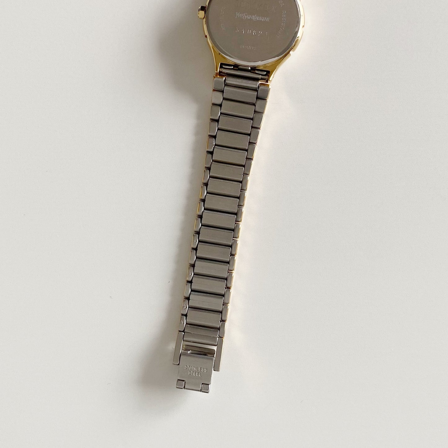 Yves Saint Laurent 1990s Moon Phase Two Tone Watch