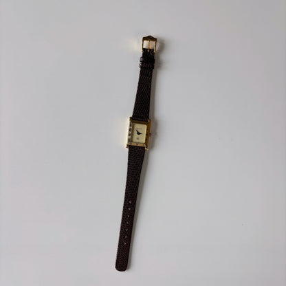 Gucci 1990s Tank Gold Plated Watch