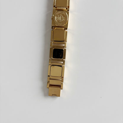Dior 1990s Square Dial Interchangeable Strap Gold-Plated Watch