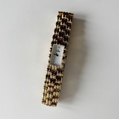 Fendi 1990s Gold Plated Watch