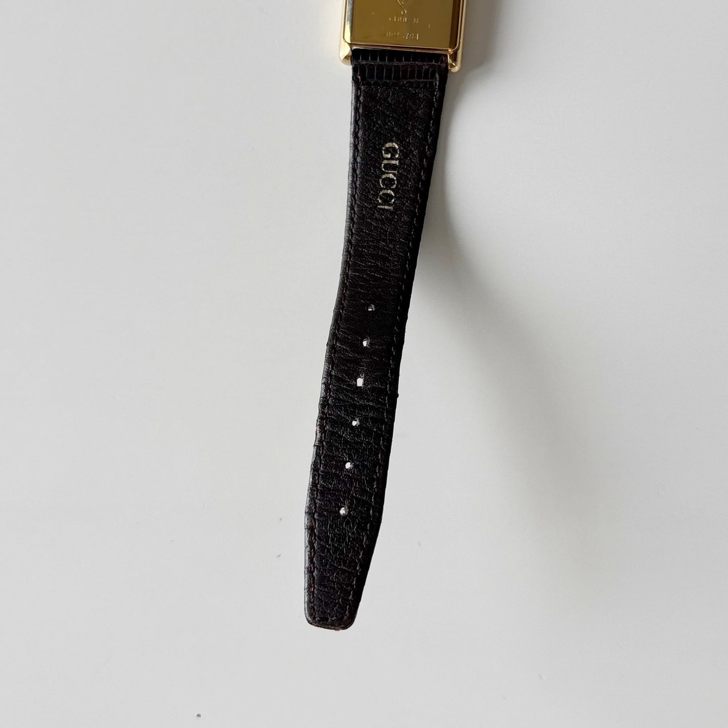 Gucci 1980s Tank Gold Plated Watch (Large)