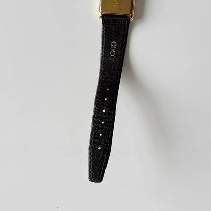 Gucci 1980s Tank Gold Plated Watch (Large)