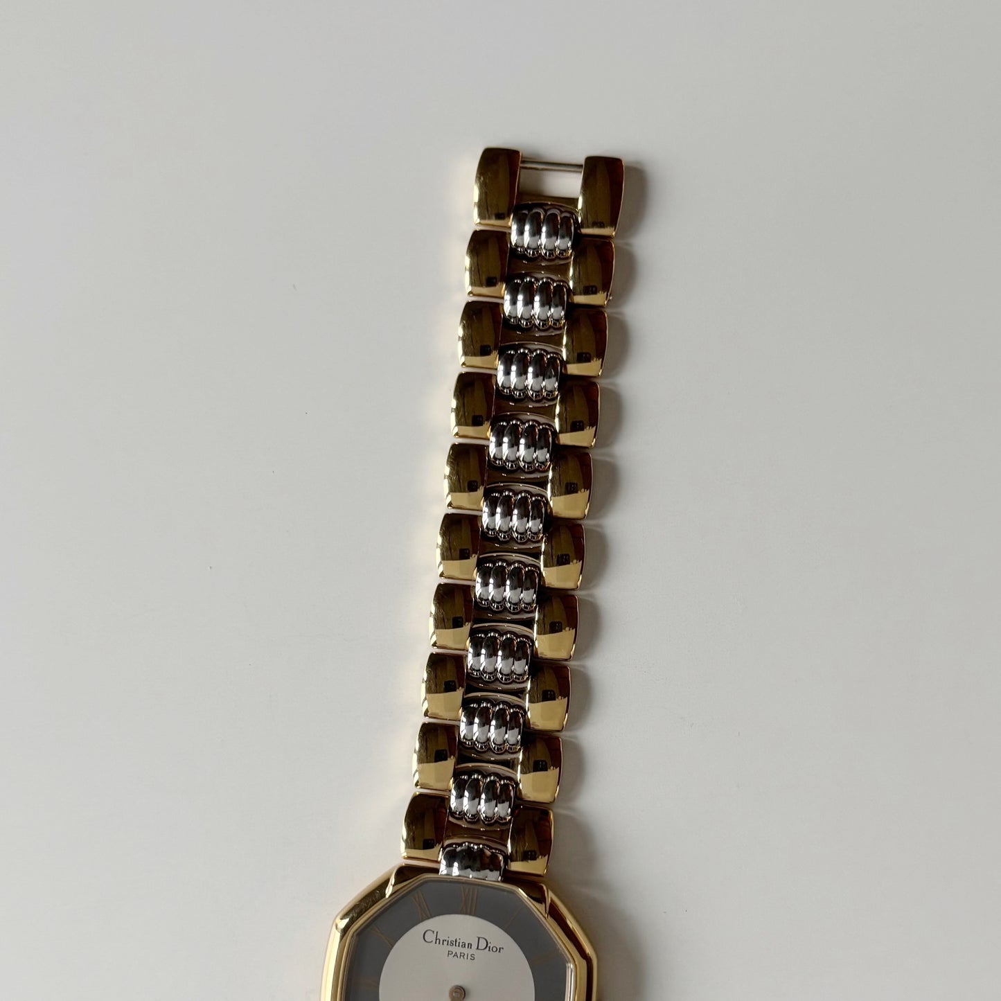 Dior 1990s Octagon Date Dial Two Tone Watch (Large) (5/31)