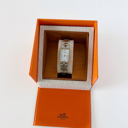 Hermes 1990s Croisier Two Tone Watch